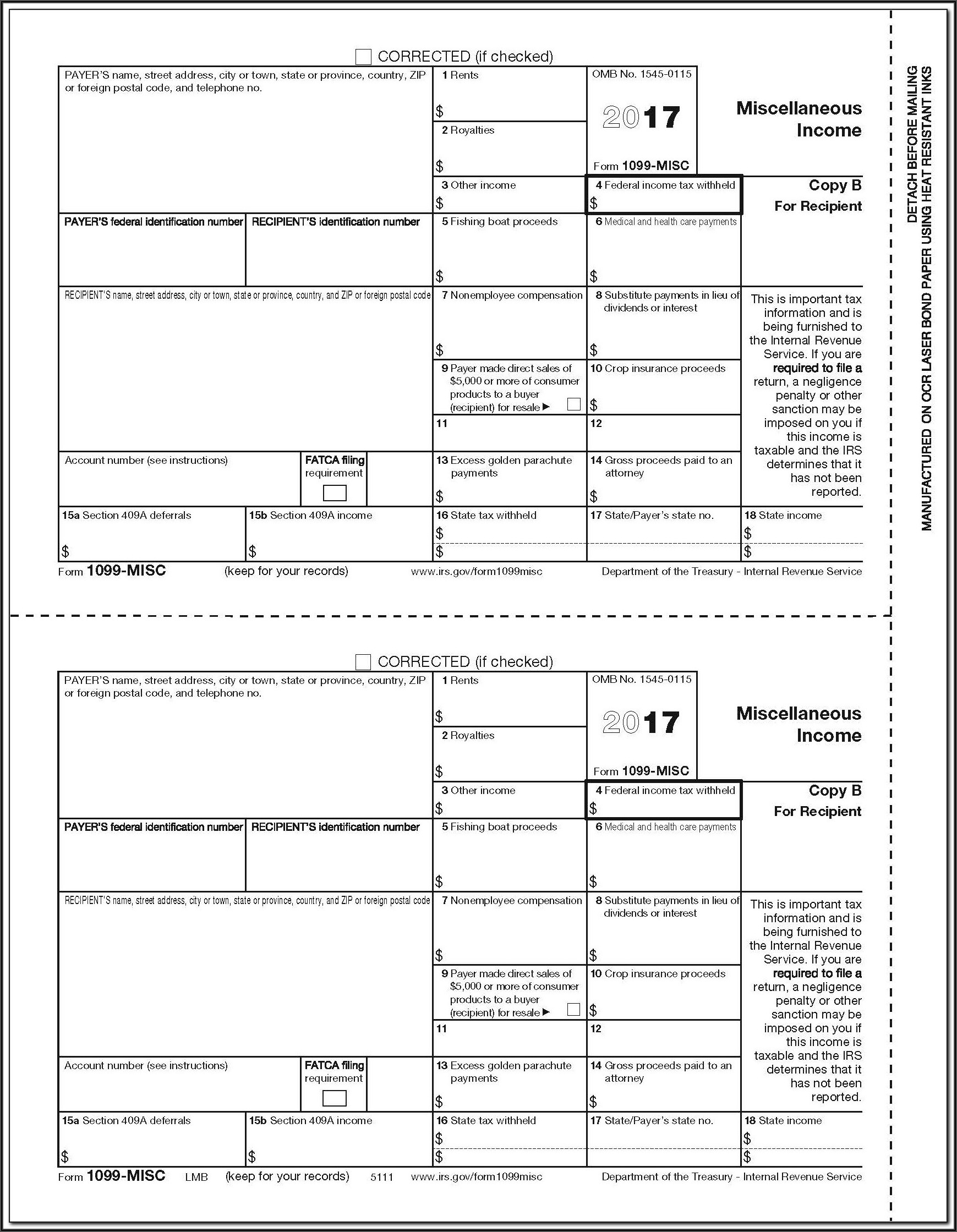 1099 Misc Form Online Free