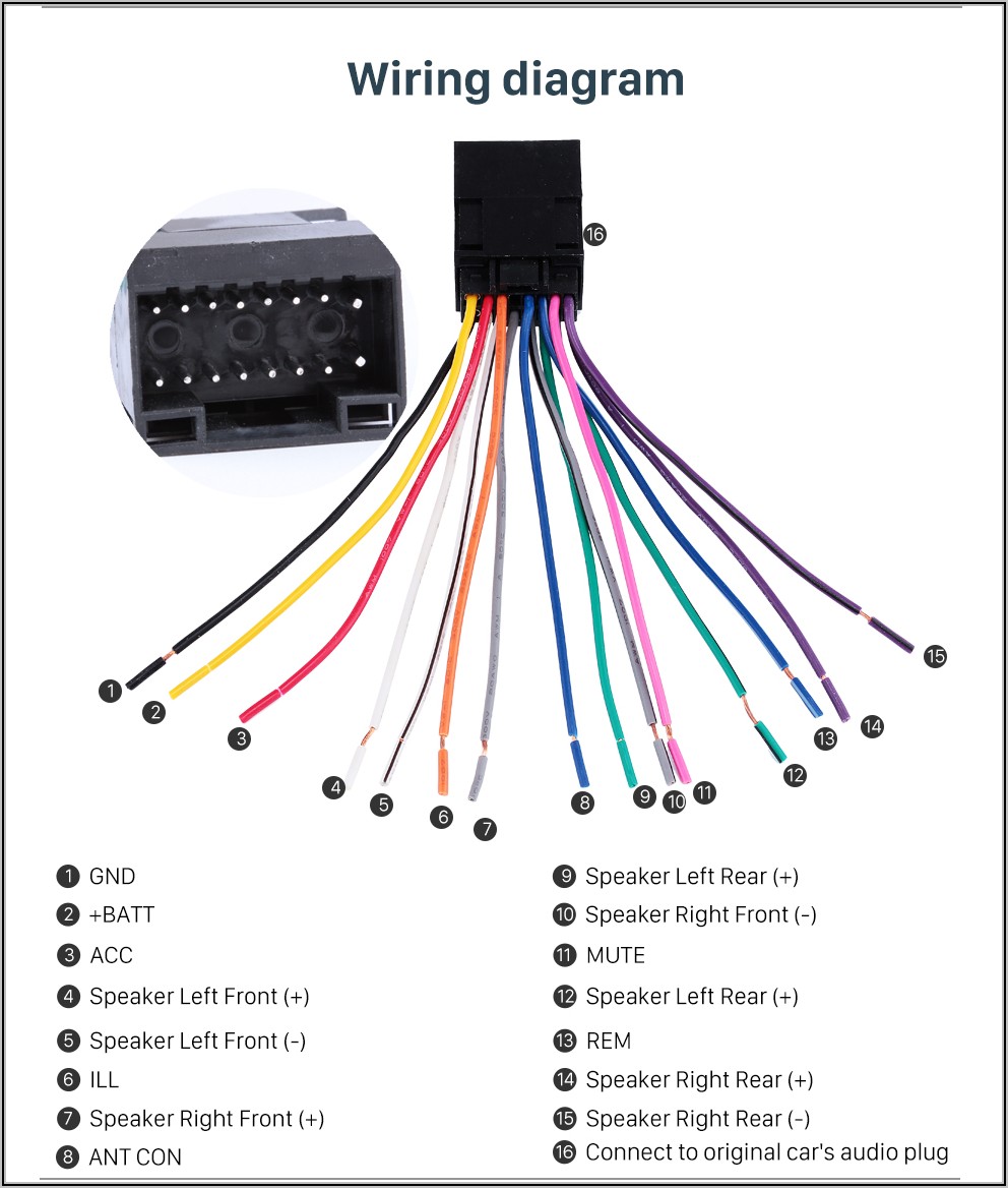 car stereo wiring diagram