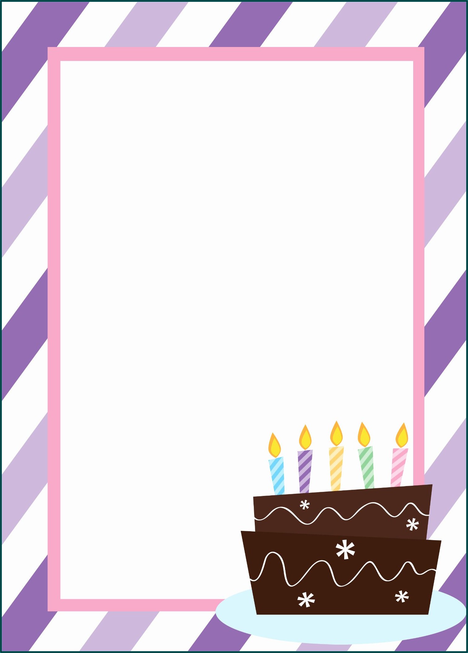 Free Birthday Invitation Card Template For Word Invitations Resume 