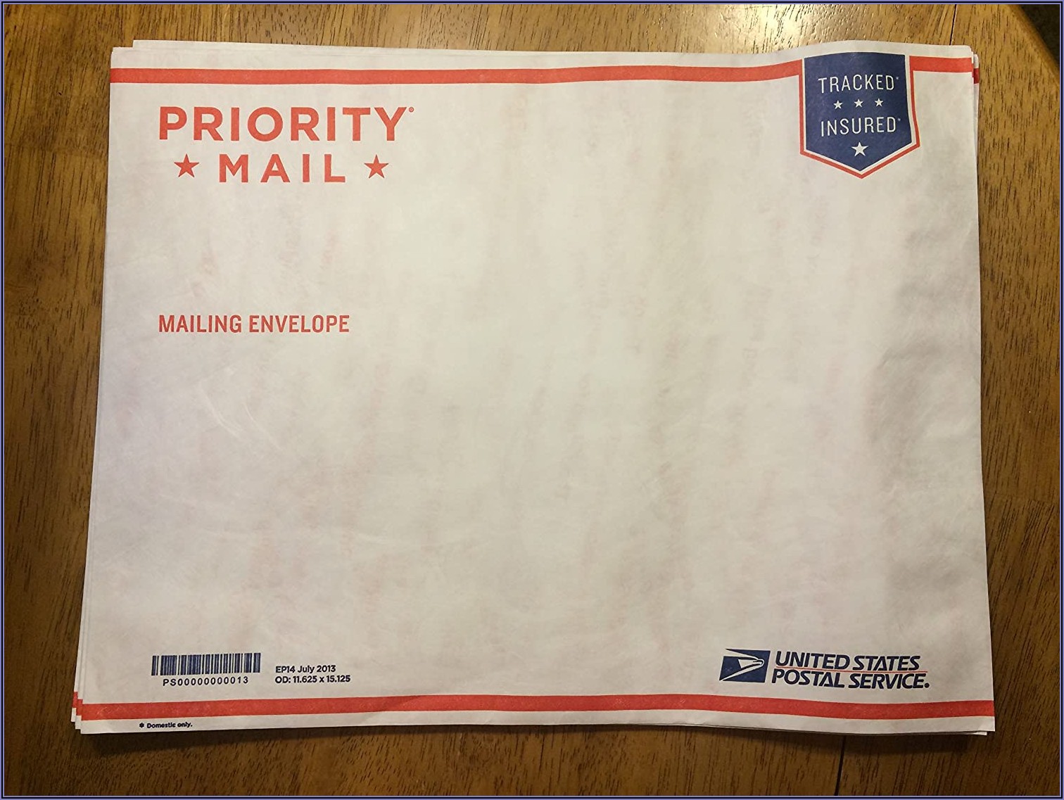 Postage Prepaid Usps Priority Mail Flat Rate Envelope Envelope 