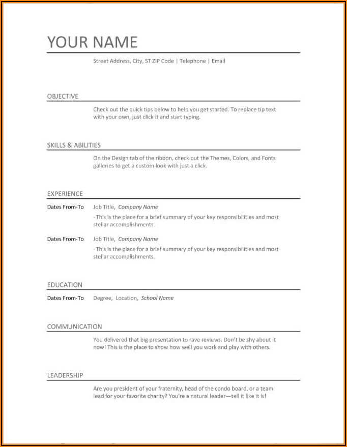 Actually Free Resume Builder Resume Resume Template Collections 