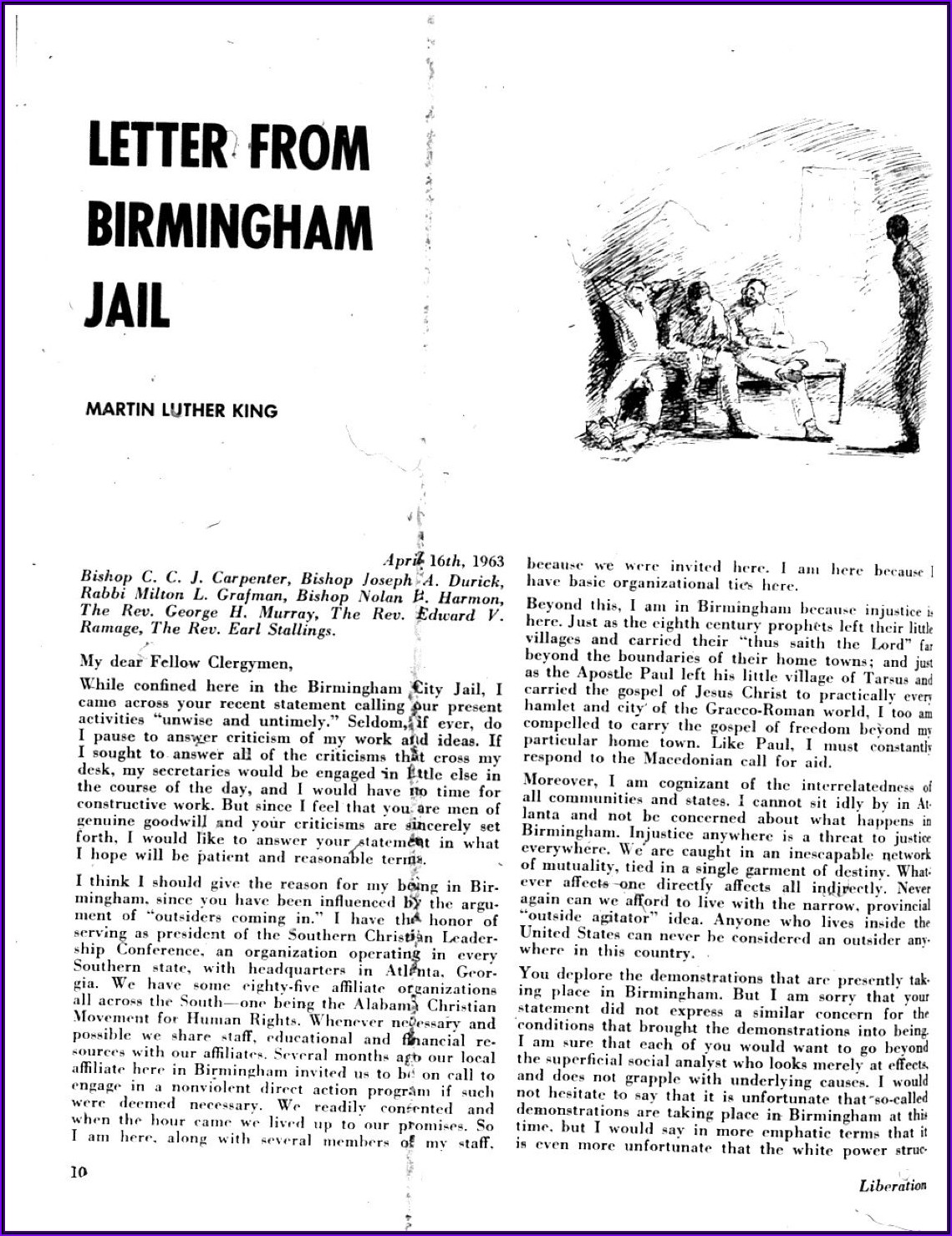  Letter From Birmingham Jail Purpose And Audience Letter Resume 