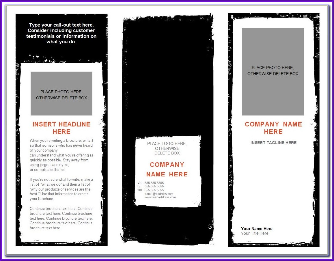 Free Church Brochure Templates For Microsoft Word Brochure Resume 