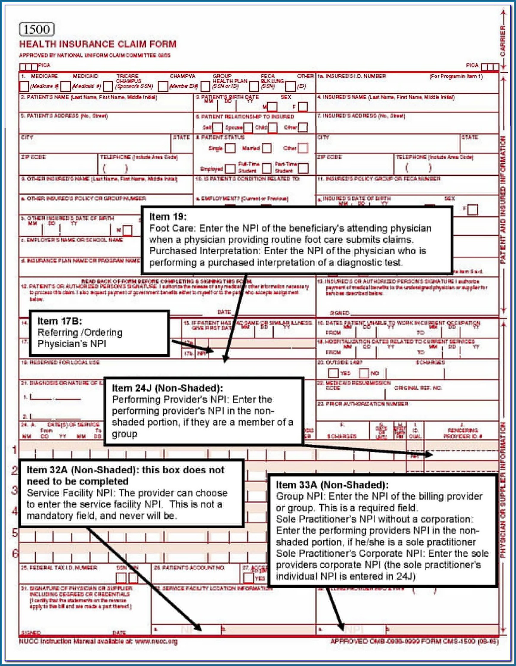 Free Cms 1500 Form Filler Form Resume Template Collections lbB8E1oAQL