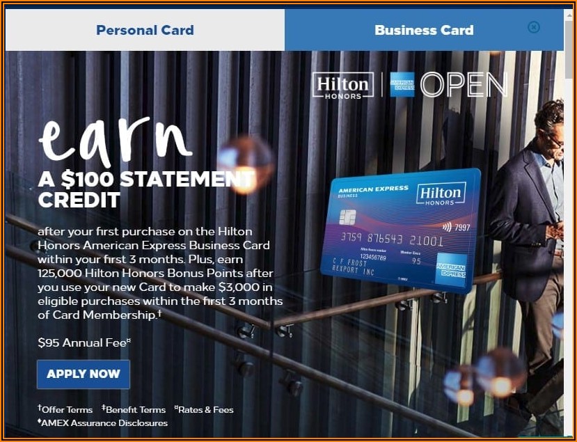 Hilton Honors Business Card