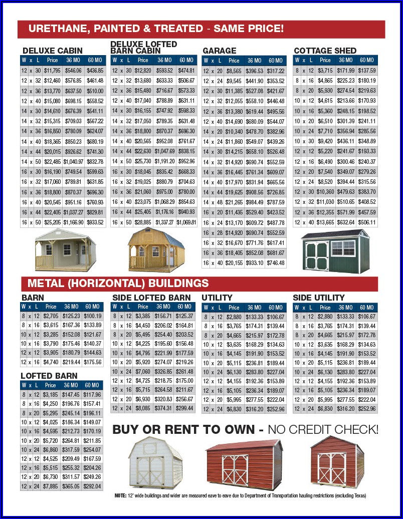 Derksen Portable Buildings Brochure