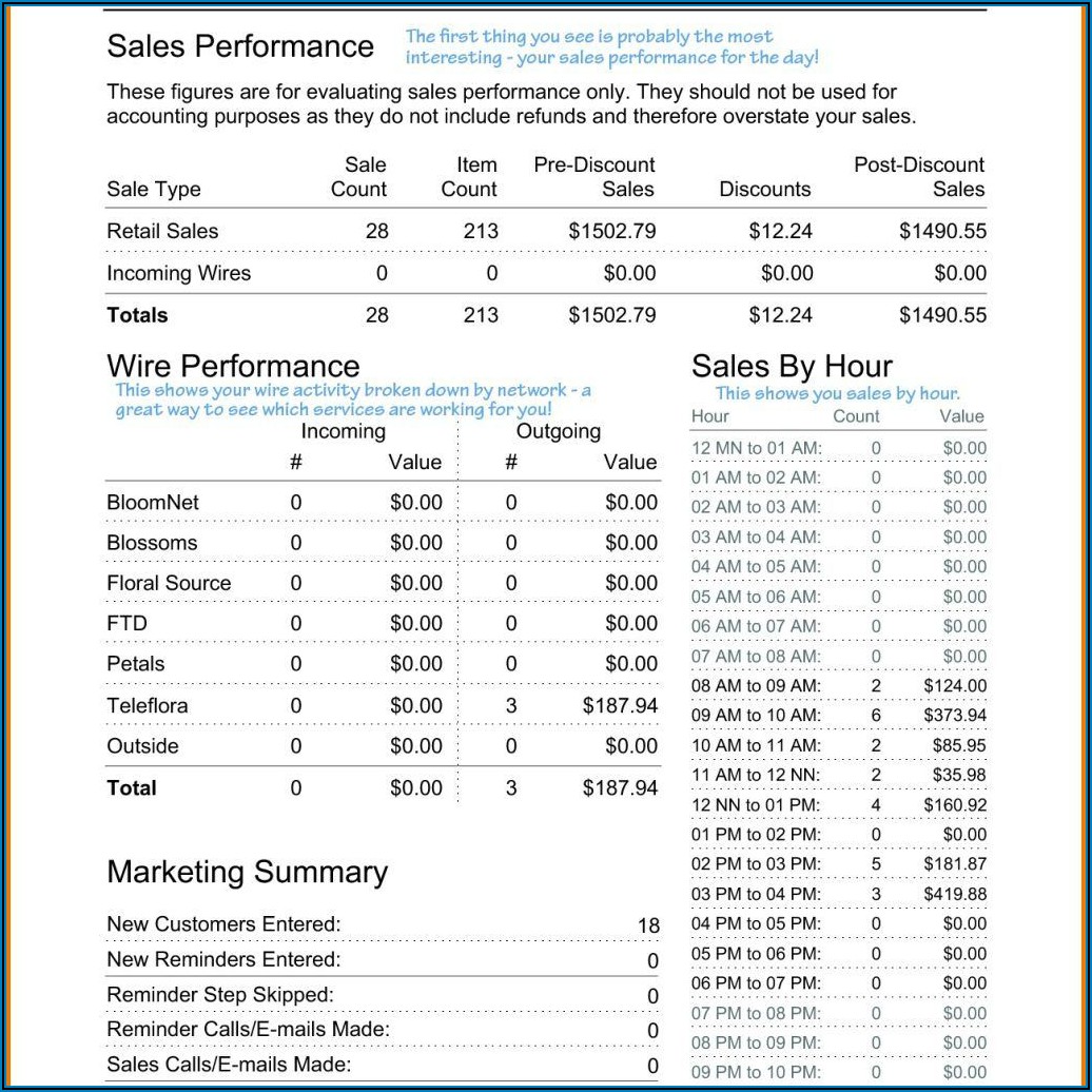 Daily Sales Activity Report Format Excel Templates Resume Template 