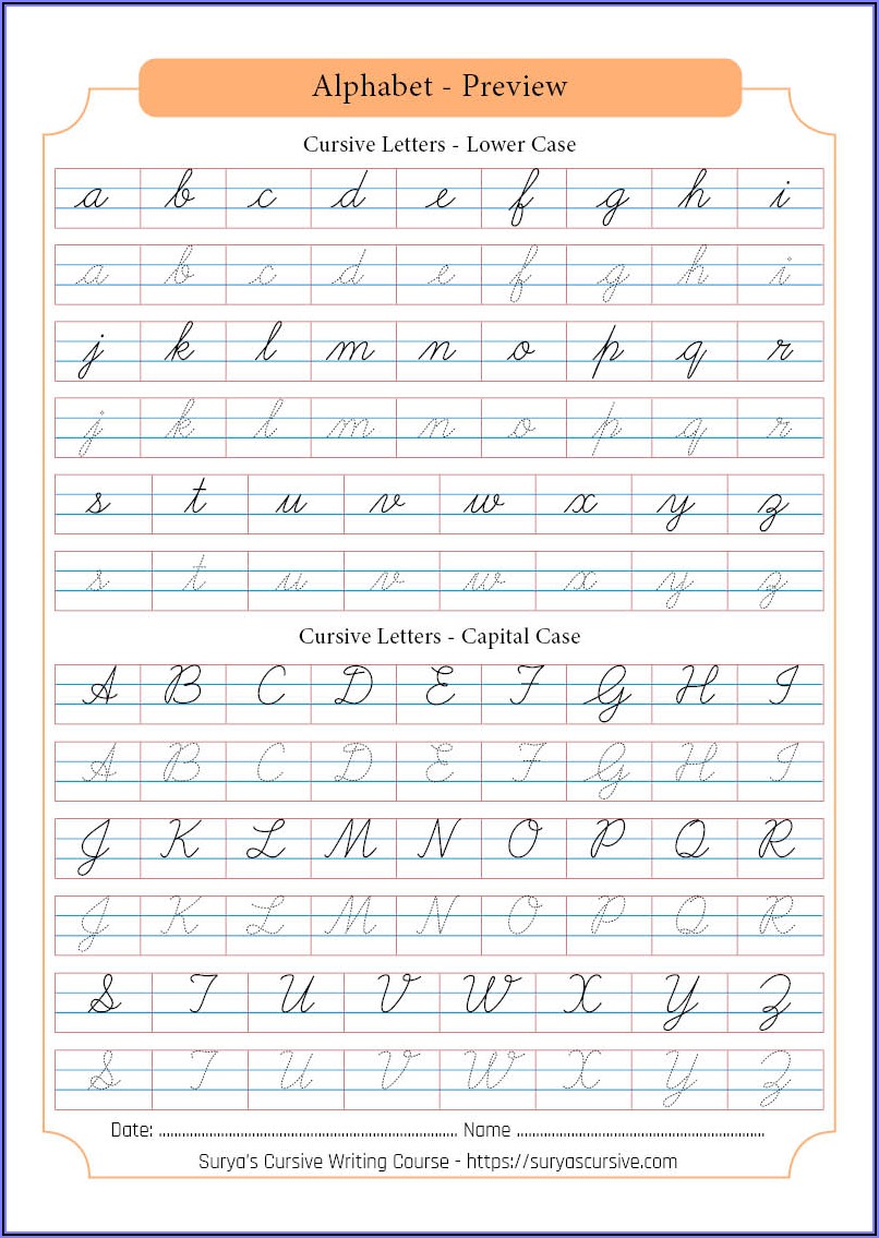 Cursive Handwriting Worksheets For Lkg Worksheet Resume Template 