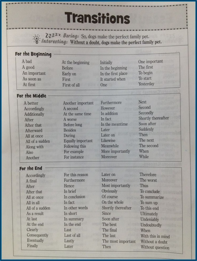 Transition Words Worksheet 5th Grade Pdf Worksheet Resume Template 