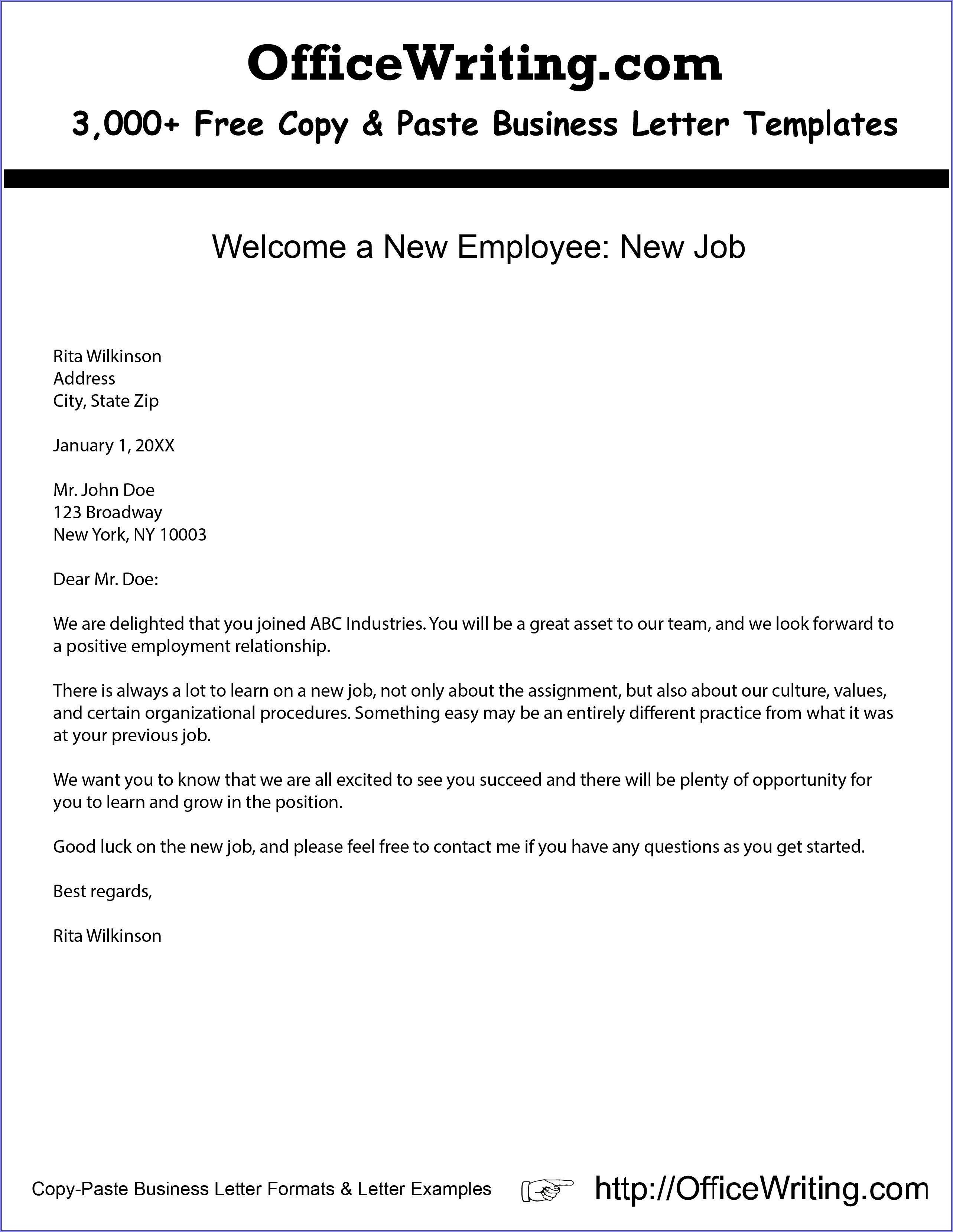 welcome-to-the-team-letter-sample-letter-resume-template