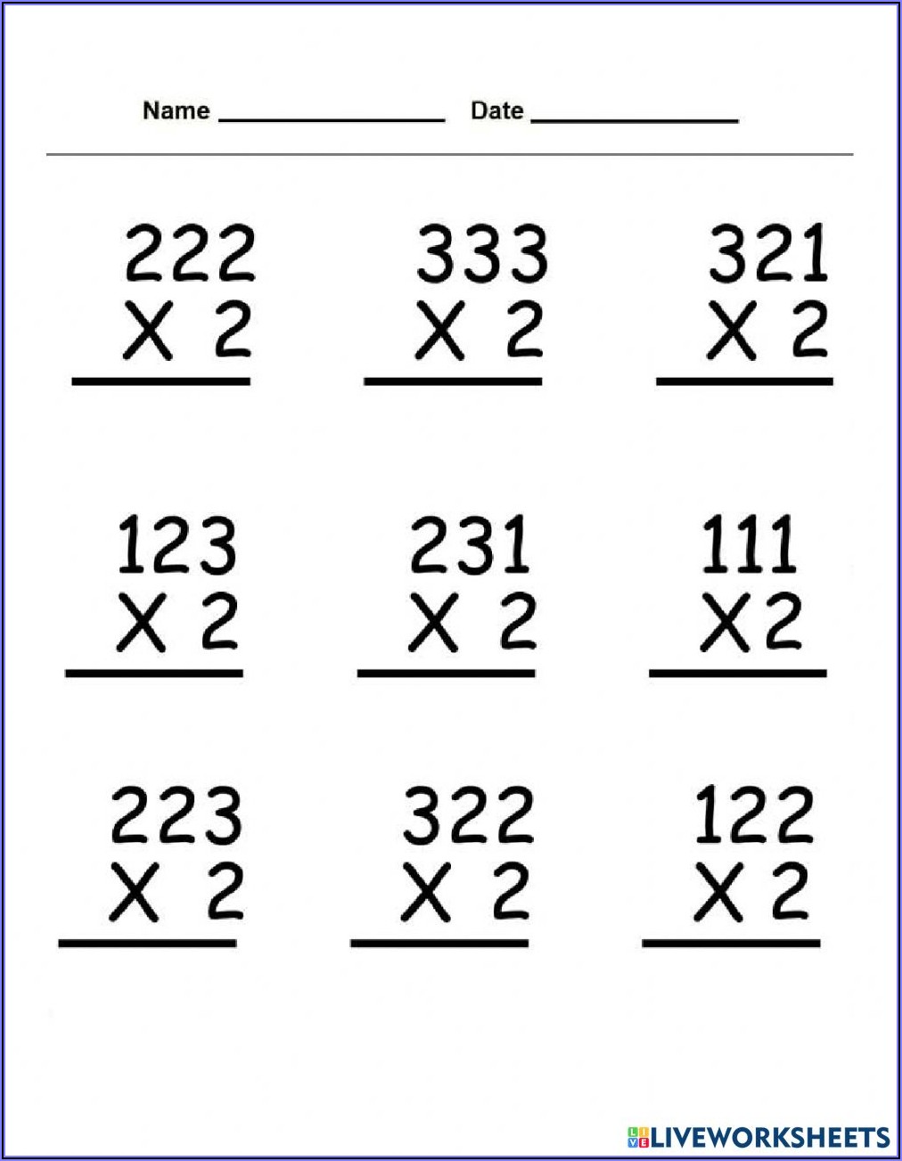 Multiplication Worksheet Without Regrouping Worksheet Resume Template Collections p3PwDEQzDN