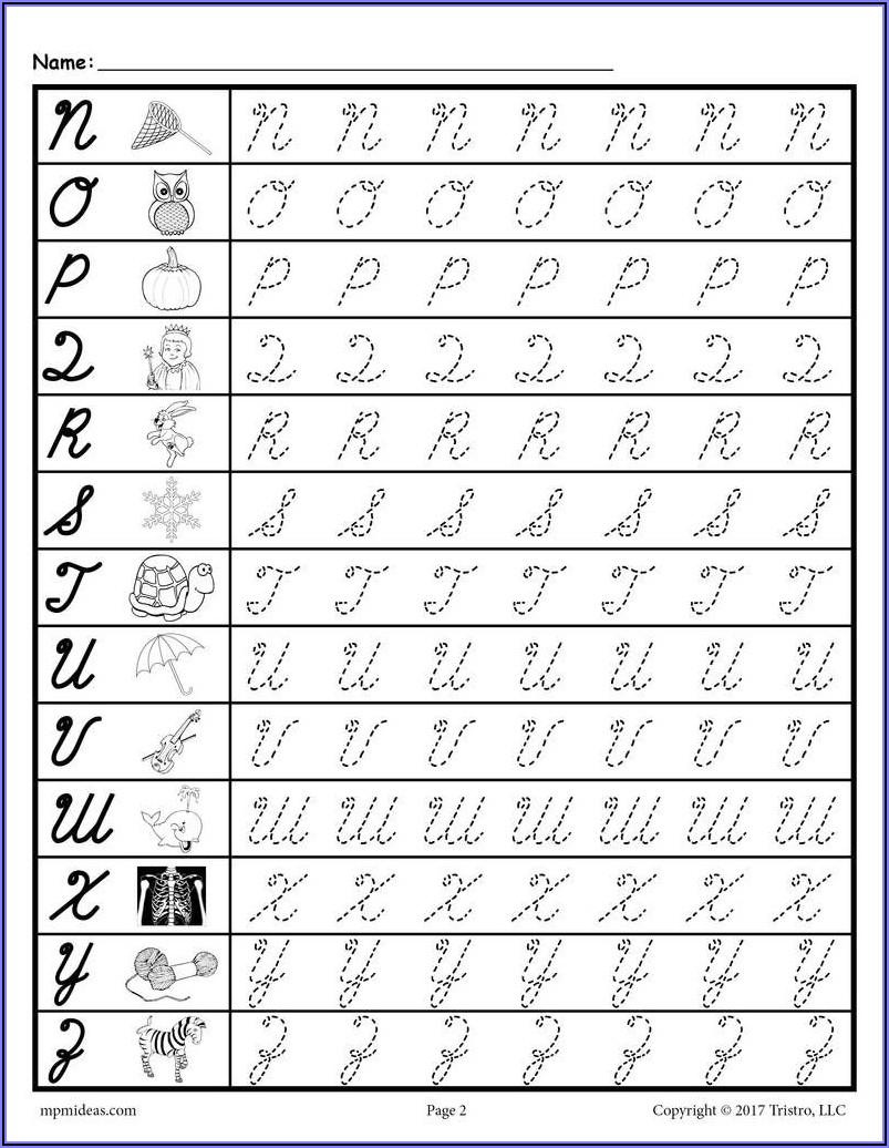 Cursive Writing Worksheets For Kindergarten Worksheet Resume Template Collections QvAm674PRX