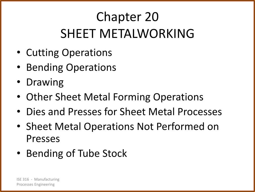 Types Of Sheet Metal Forming Dies